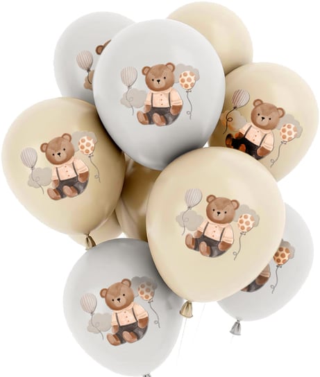 Balony MIŚ zestaw balony na roczek chrzest niedźwiadek Inna marka
