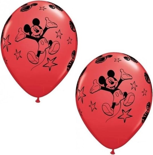 Balony, Myszka Miki, 12", czerwone, 6 sztuk Qualatex