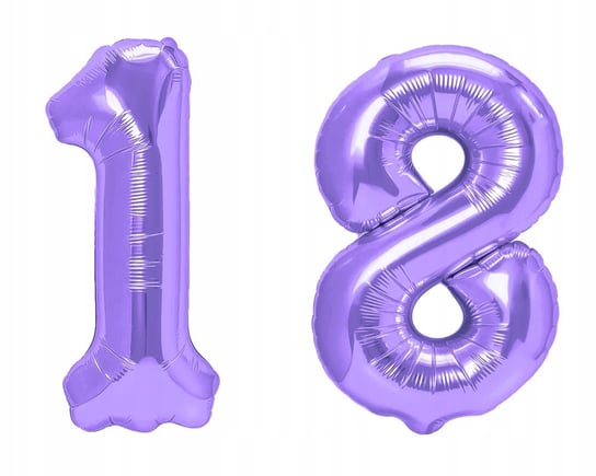 Balony Na 18-Te Urodziny Fiolet Duże 100Cm Osiemnastka 100 Na Hel Xl Inna marka