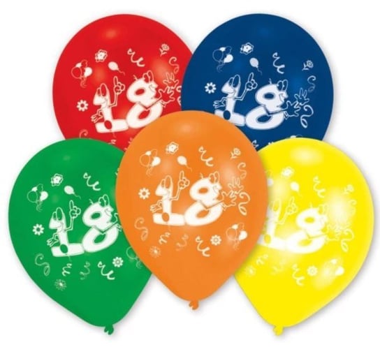 Balony na 18 urodziny - 10 sztuk Amscan