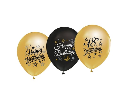 Balony na 18 urodziny, 12", 5 sztuk GoDan