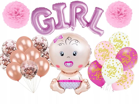 Balony Na Baby Shower Chrzest Dziewczynka Zestaw Inna marka