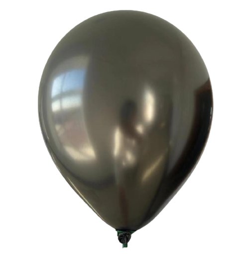 Balony na Urodziny Czarny Chromowane- 10szt 12" GrandGift
