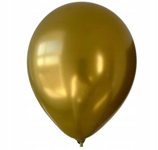 Balony Na Urodziny Złoty GOLD Chromowane 10szt 12" GrandGift