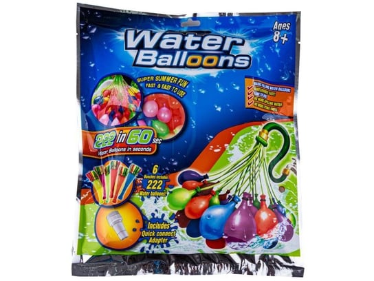Balony Na Wodę Bomby Wodne Automat 222 Sztuki W 60 Sekund Zestaw Zabawkowy Zawrót Głowy