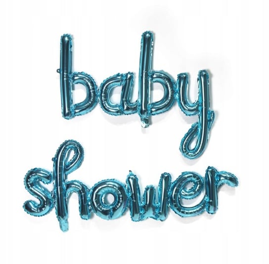 Balony Napis Baby Shower Boy Chłopiec Niebieskie Inna marka