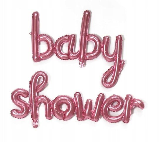 Balony Napis Baby Shower Girl Dziewczynka Rose Inna marka