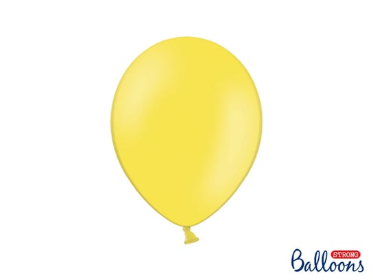 Balony, Pastel, żółte, 10", 10 sztuk PartyDeco