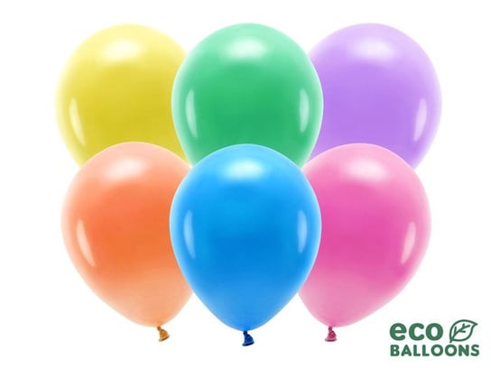 Balony pastelowe eco, mix, 26 cm, 10 sztuk PartyDeco