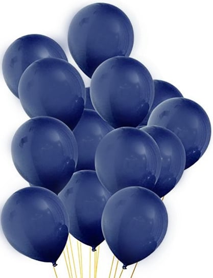 Balony pastelowe, matowe, granatowe, night blue, dark blue 20 szt. somgo