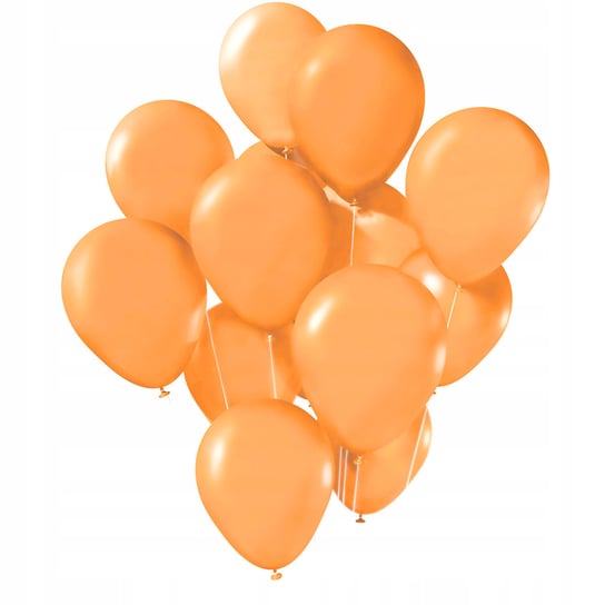 Balony pastelowe, matowe, j. pomarańcz, bright orange 20 szt. somgo