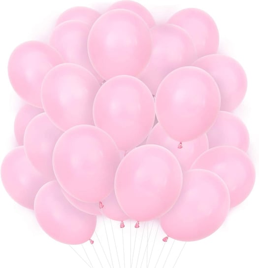 Balony pastelowe, matowe, j. różowy, bright pink 50 szt. somgo