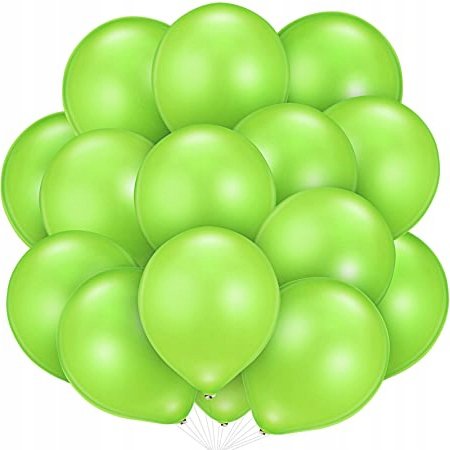 Balony pastelowe, matowe, j. zielony, seledynowy, apple green 50 szt. somgo