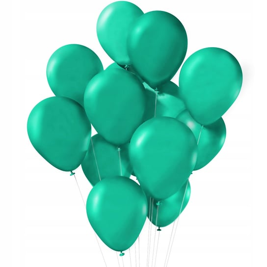 Balony pastelowe, matowe, morski zielony, aqua green 2x50 szt.(100 szt.) somgo