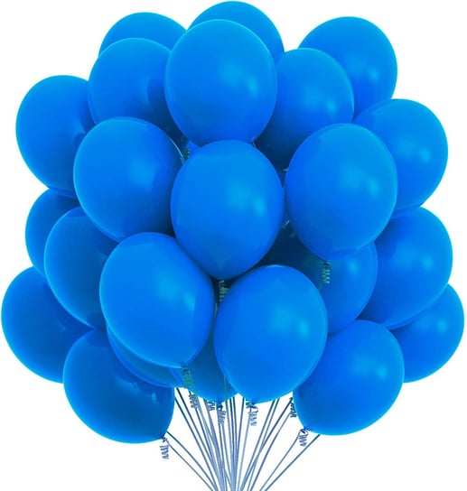 Balony pastelowe, matowe, niebieski, mild blue, royal blue 20 szt. somgo
