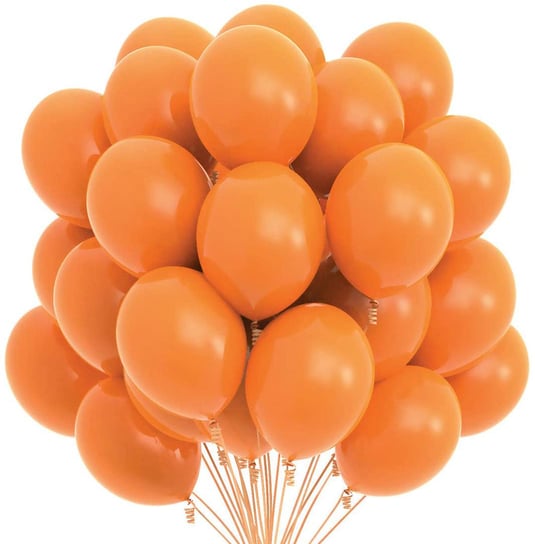 Balony pastelowe, matowe, pomarańczowy, jiucy orange 50 szt. somgo