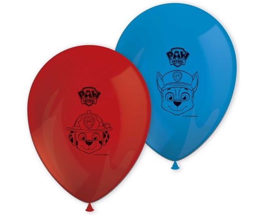 Balony, Paw Patrol, 12", 8 sztuk Procos