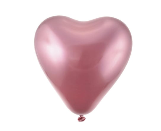 Balony platynowe j. różowe serca 12",6pc Beauty&Charm GoDan