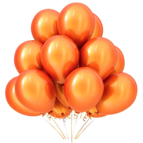 Balony pomarańczowe Metaliczne duże halloween 20x somgo
