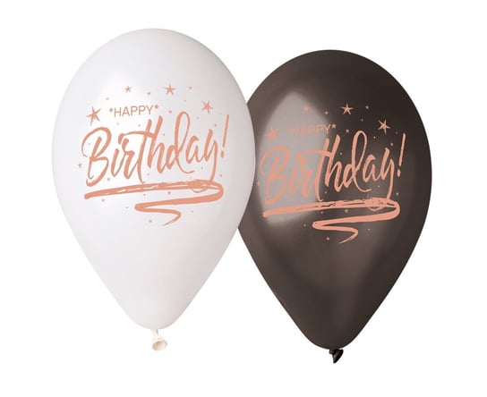 Balony Premium, Happy Birthday, 13", 5 sztuk Gemar