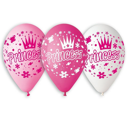 Balony premium, księżniczki, 12", 5 sztuk Gemar