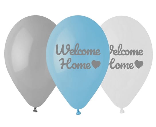Balony Premium Welcome Home, Niebieskie, 12 Cali/ 6 Szt. Gemar