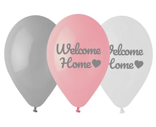 Balony Premium Welcome Home, Różowe, 12 Cali/ 6 Szt. Gemar