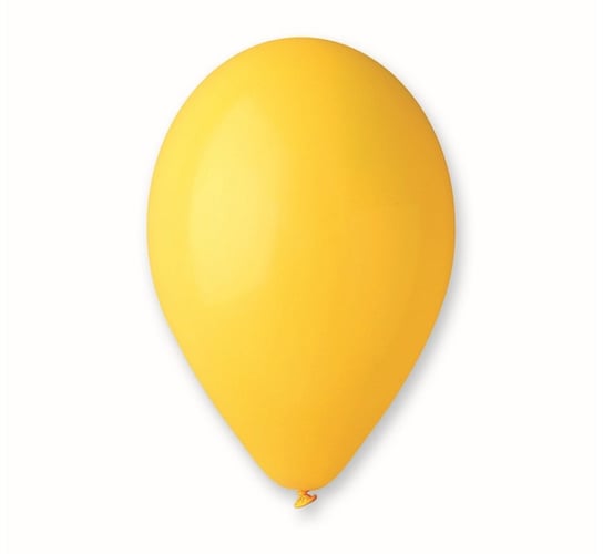 Balony Premium, żółte, 10", 10 sztuk GoDan