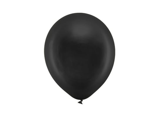Balony rainbow metaliczne, czarne, 23 cm, 10 szt. Party Deco