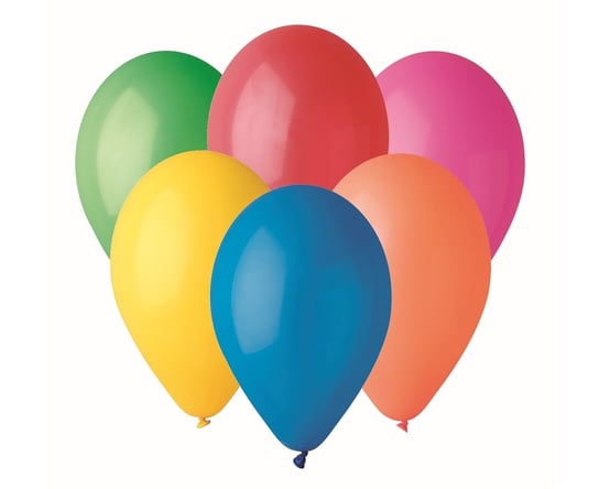 Balony różnokolorowe, 100 sztuk GoDan