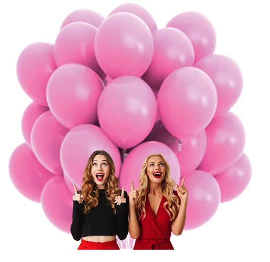 Balony różowe Zestaw Bukiet balonów pudrowy róż Baby Shower urodziny Roczek inna (Inny)