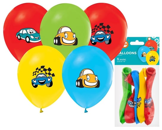 Balony Samochody z kreskówek 5 szt 12 cali Godan Shan