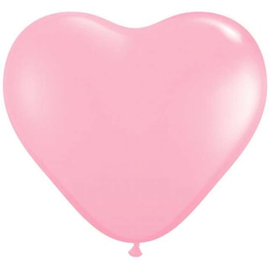 Balony, serca, pastelowe, jasnoróżowe, 100 sztuk 