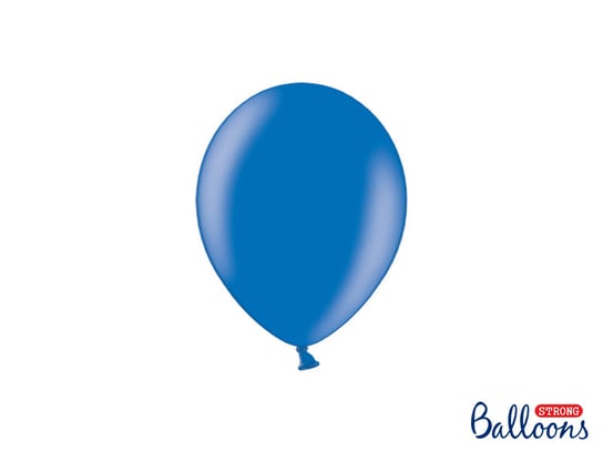 Balony Strong, 12 cm, Metallic Blue, 100 sztuk PartyDeco
