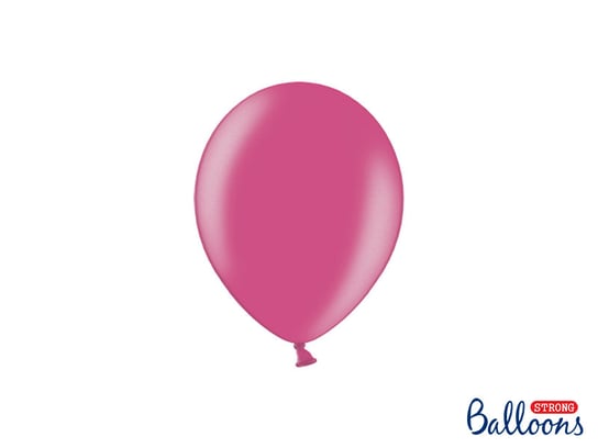 Balony Strong, 12 cm, Metallic Hot Pink, 100 sztuk PartyDeco