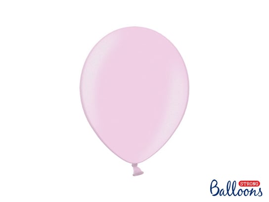 Balony Strong, 27 cm, Metallic Candy Pink, 100 sztuk PartyDeco