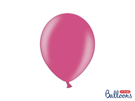 Balony Strong, 27 cm, Metallic Hot Pink, 100 sztuk PartyDeco