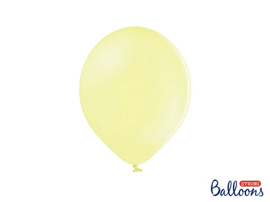 Balony, Strong, Pastel Light Yellow, 11", 10 sztuk PartyDeco