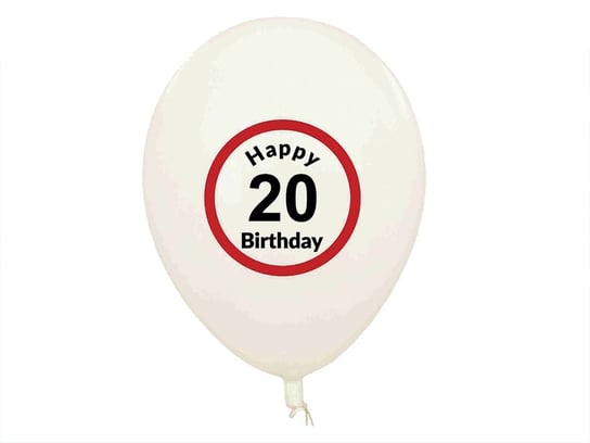 Balony urodzinowe, 20, 5 szt. KEMIŚ