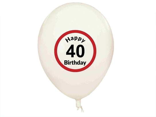 Balony urodzinowe, 40, 5 szt. KEMIŚ