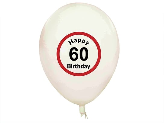 Balony urodzinowe, 60, 5 szt. KEMIŚ