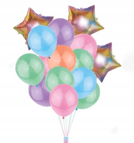 Balony Urodziny Zestaw Rainbow 10 Szt. Inna marka