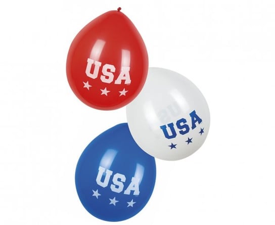 Balony USA, 25 cm, 6 sztuk Boland