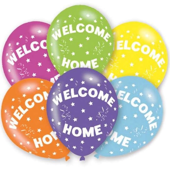 Balony,  Welcome Home, 11", mix, 6 sztuk Amscan
