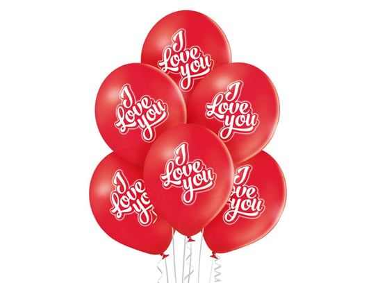 Balony z nadrukiem I Love You - 12" - 6 szt. BELBAL