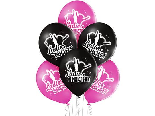 Balony z nadrukiem Ladies Night - 27 cm - 6 szt. BELBAL