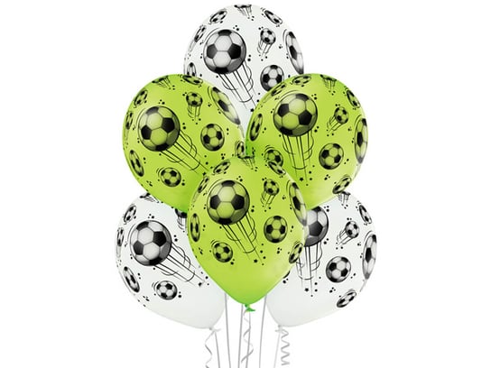 Balony z nadrukiem "Piłki Nożnej" - 12 cali - 6 szt. BELBAL