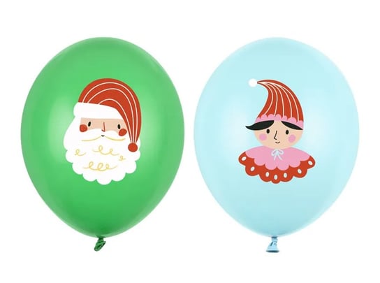 Balony Ze Świątecznym Nadrukiem Candy Land Mix ABC