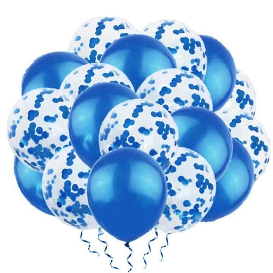 Balony zestaw 20 szt. - chabrowe konfetti na urodziny, wesele - 63626 Forum Design Cards