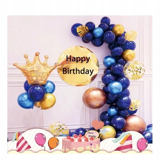 Balony Zestaw Urodzinowy 44Szt Przyjęcie Impreza Midex